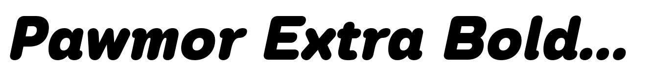 Pawmor Extra Bold Italic